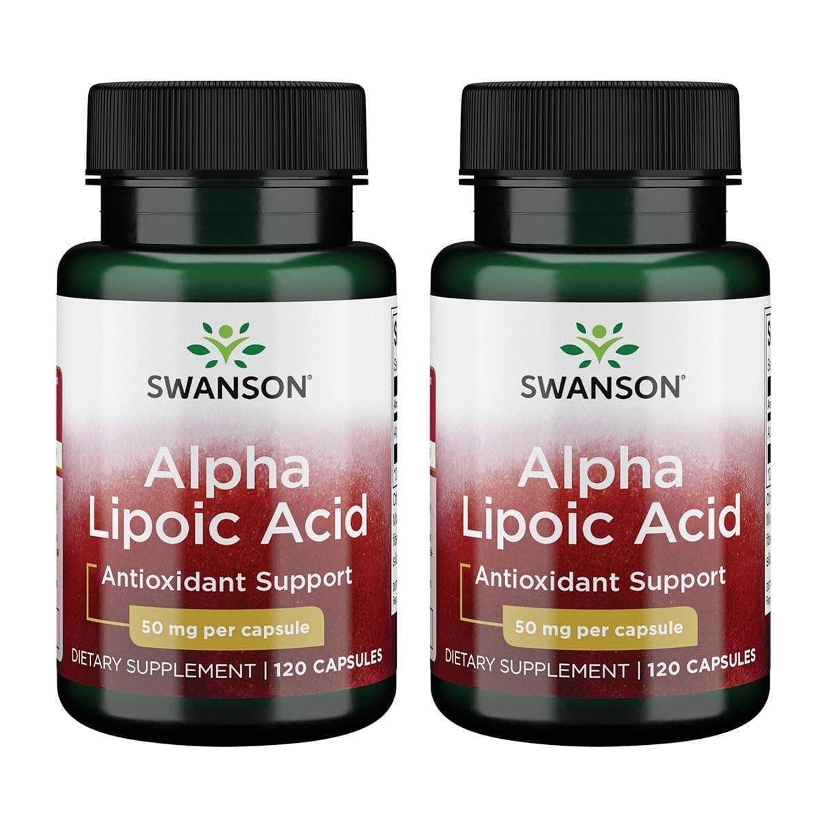 Swanson Alpha Lipoic Acid, 50 Milligrams, 120 Capsules, 2 Pack 120 Count (Pack of 2)