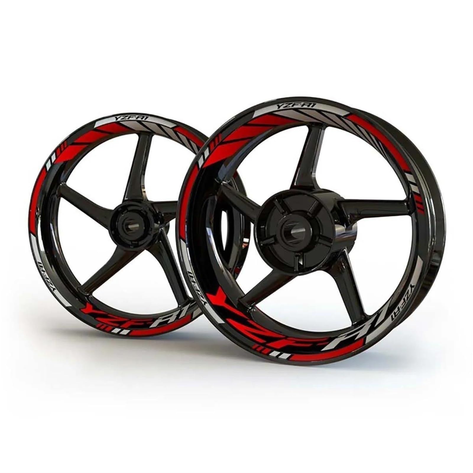 Motorcycle Racing Equipment Accessories Wheel Tire Rim Adhesive Reflective Decal Sticker for Yamaha YZF R1 Decorative(Color7)