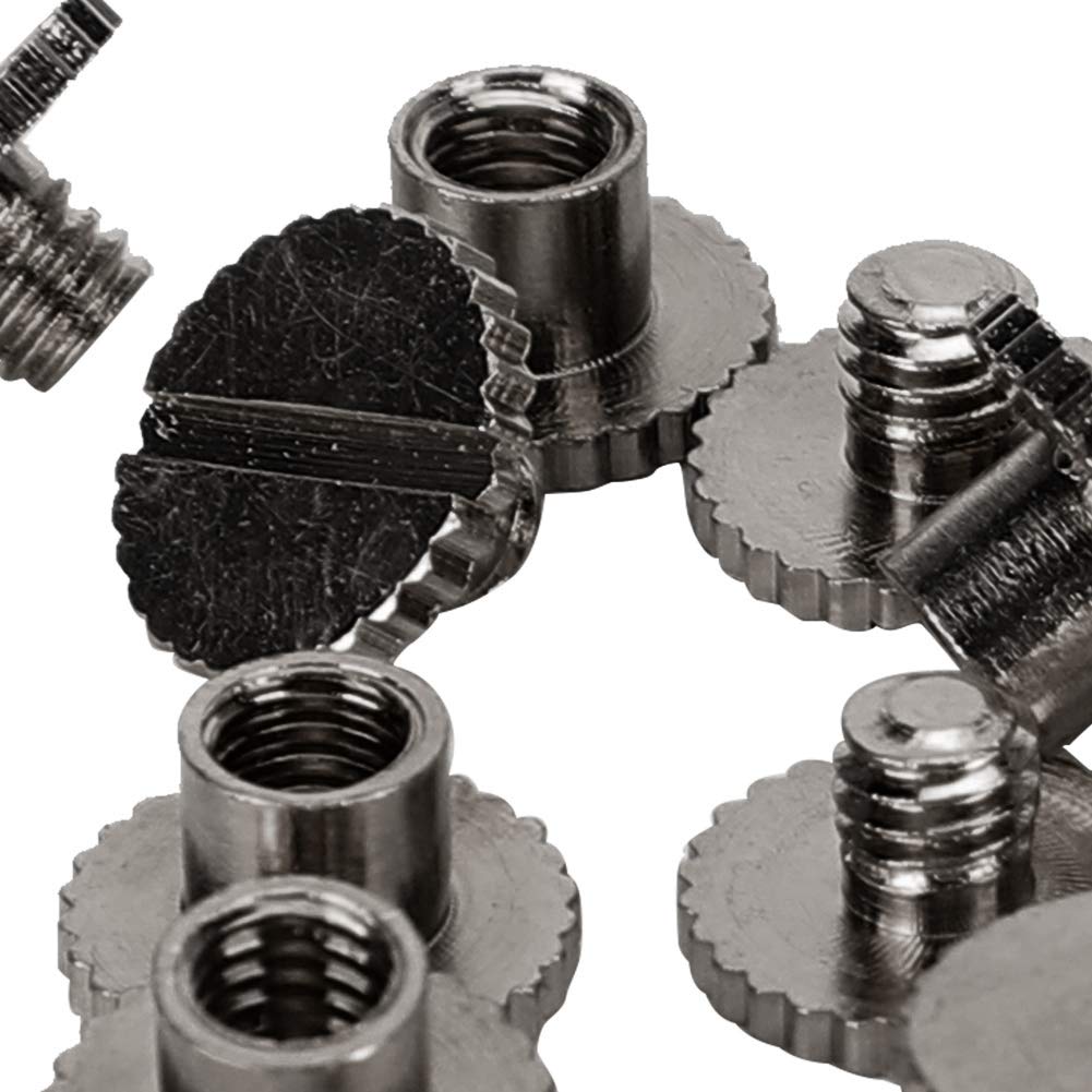 4mm Screw Durable Sturdy Different Colors 9.5x4mm Nail Antirust Leather Bracelet for DIY Crafts Belt (Gray)