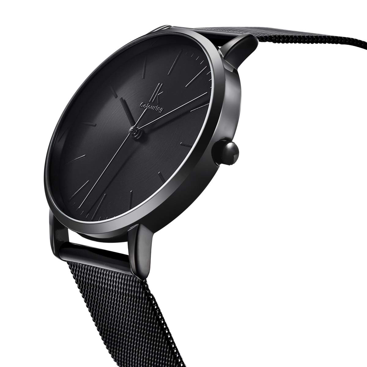 Alienwork IK Minimalist Orologio Donna Ultra-sottile Cinturino in Maglia