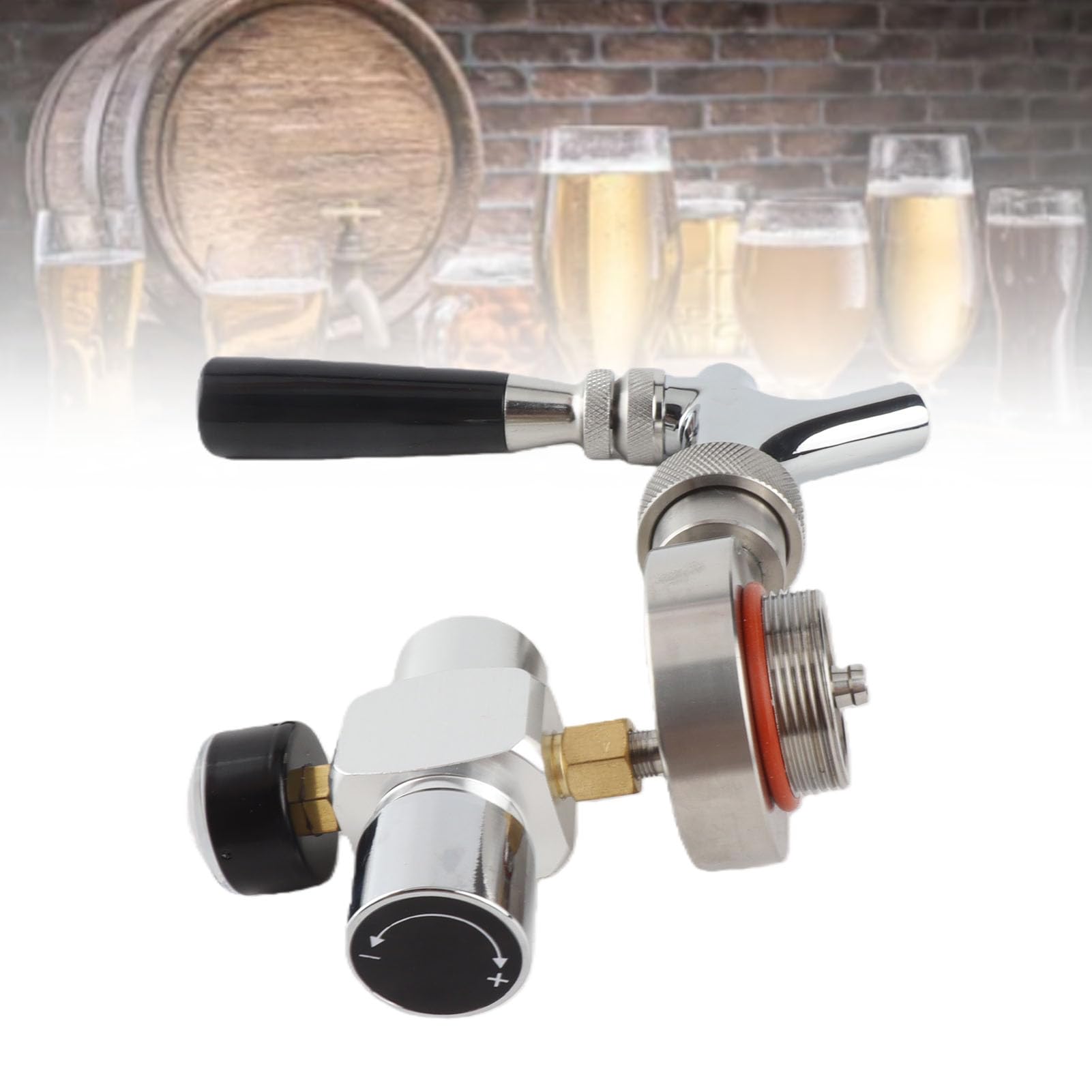 Kit De Distributeur De Robinet De Lance De Bière D'Acier Inoxydable De Robinet De Lances D'Injecteur De Co2 Pour Le Mini Producteur De Bière De Fût De 2L/3.6L/5L