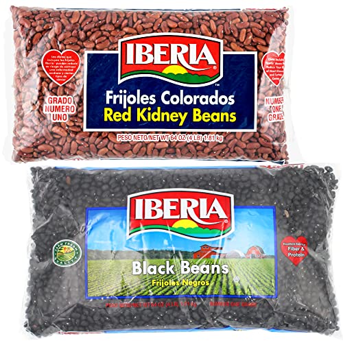 Iberia Red Kidney Beans, 4Lb. And Iberia Black Beans, 4Lb. #TOP4