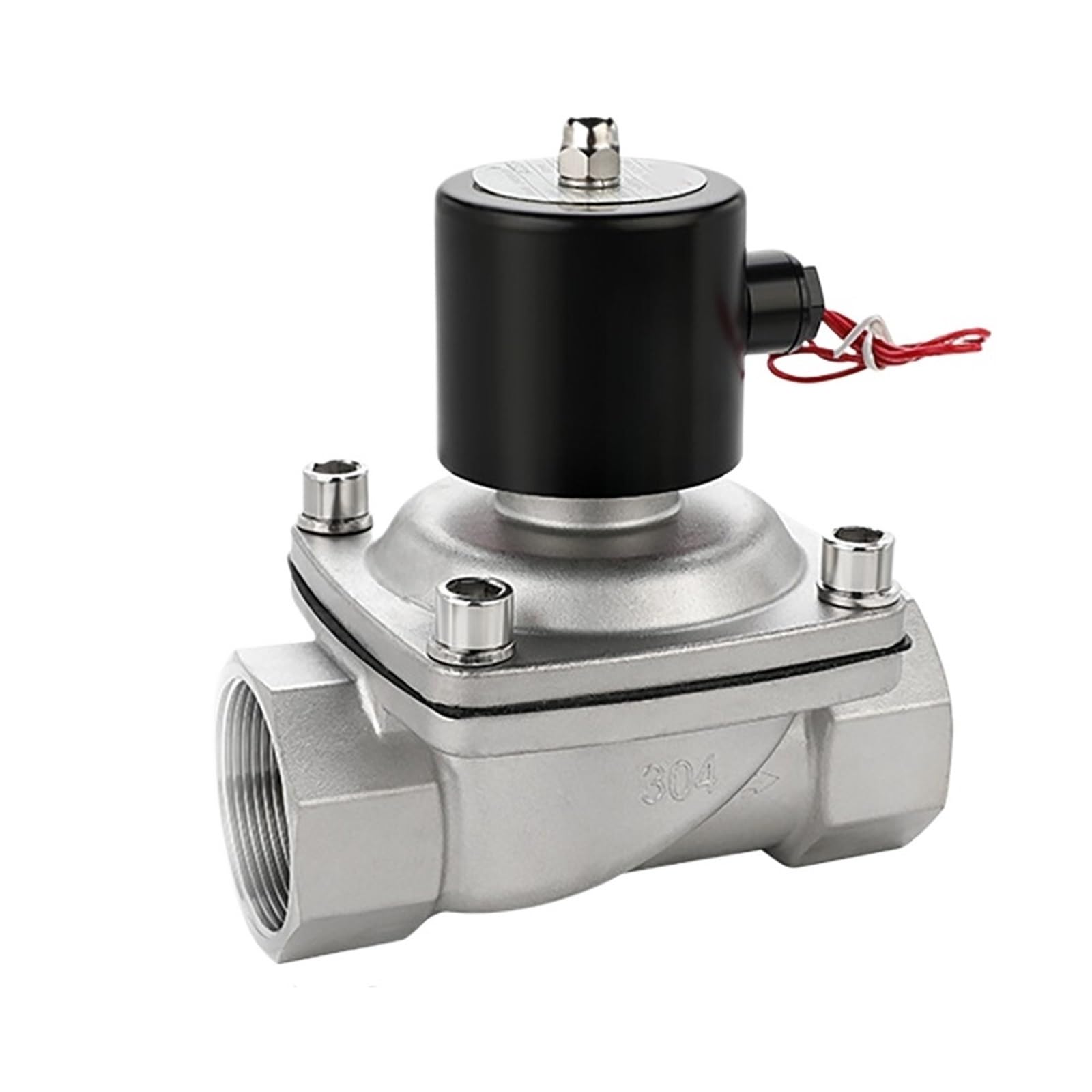 Coasddrld 1Inch 1L2 304 Stainless Steel Normally Closed Electric Solenoid Valve(,220V)