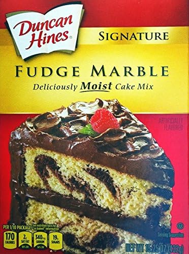 Ducan HinesSignature Fudge Marble Cake Mix (Pack of 2) 15.25 oz Boxes