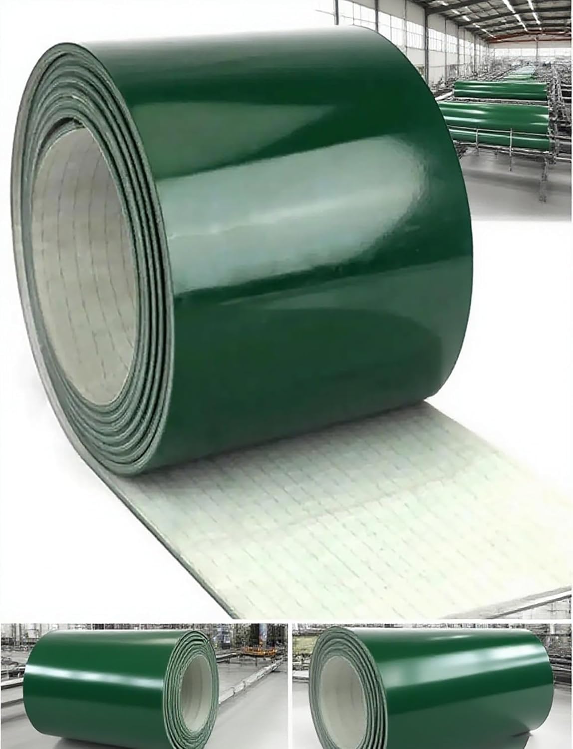 Przenośnik taśmowy PVC do produkcji komercyjnej i użytku fabrycznego – płaski montaż 135 x 22 cm wytrzymały materiał dla wydajnej pracy