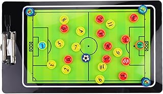 Placa de treinamento de futebol, placa de treinamento de futebol portátil profissional fácil de operar magnética para treinamento de futebol treinamento de treinamento