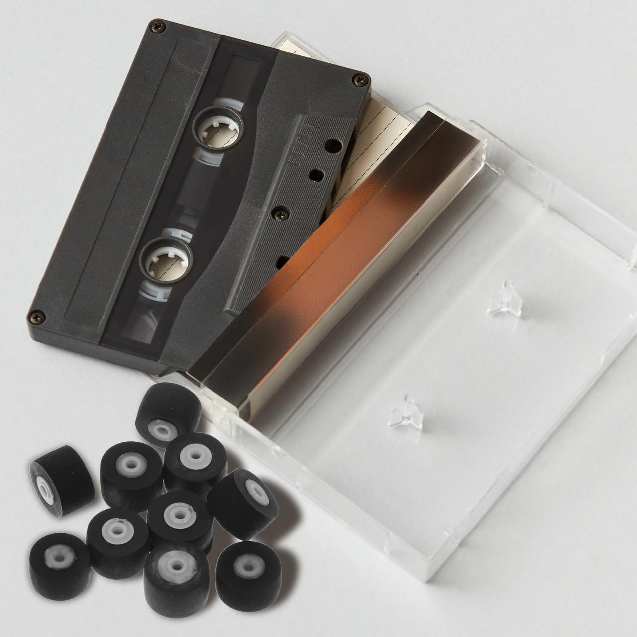Garneck 10 Galets Presseurs pour Bande Radio, Rouleaux Pinceurs Compacts en Plastique, Diamètre 10 Mm, Kit 10 Pièces pour Enregistreurs Audio Portables et Entretien Matériel Audio