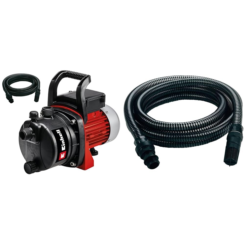 Einhell GC-GP 6538, Bahçe Pompası Seti + Einhell Su Çekme Hortumu, 4 m