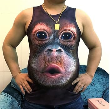 Amazon | [リングルー] タンクトップ メンズ Tシャツ 面白いt