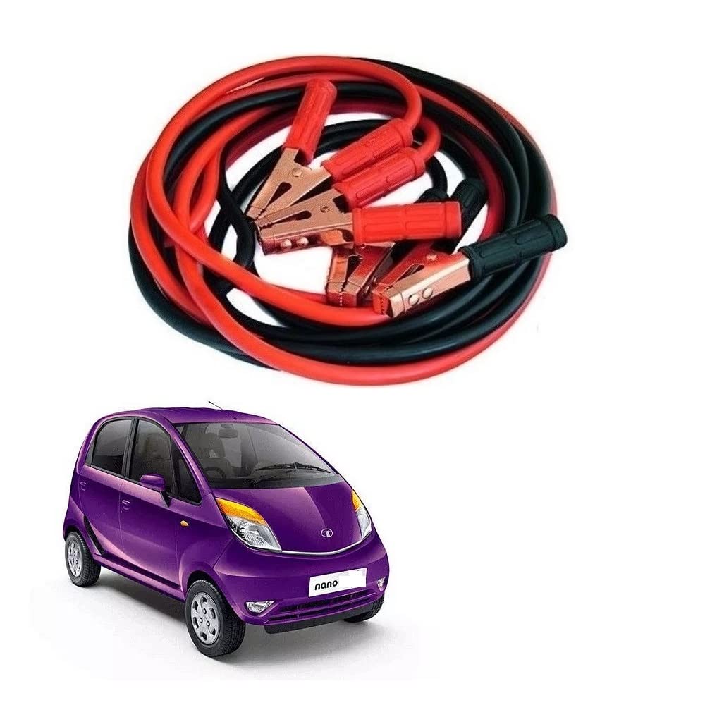 Car Heavy Duty 800AMP Jumper Booster Cable 2.21 Meter with Clamp Battery Charging Cable Suitable for Tata Nano-image-30
