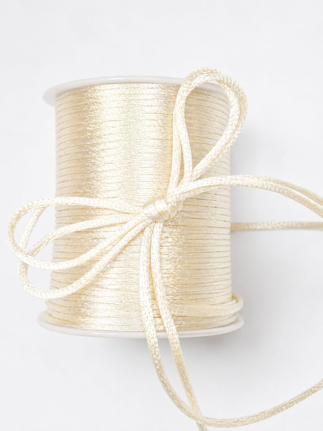 Sedona Designz 2mm Satin Rat Tail Cord String – 100 Yards Roll – Smooth Shiny Nylon Cord for Jewelry Making, Crafts & Decorations - Gold