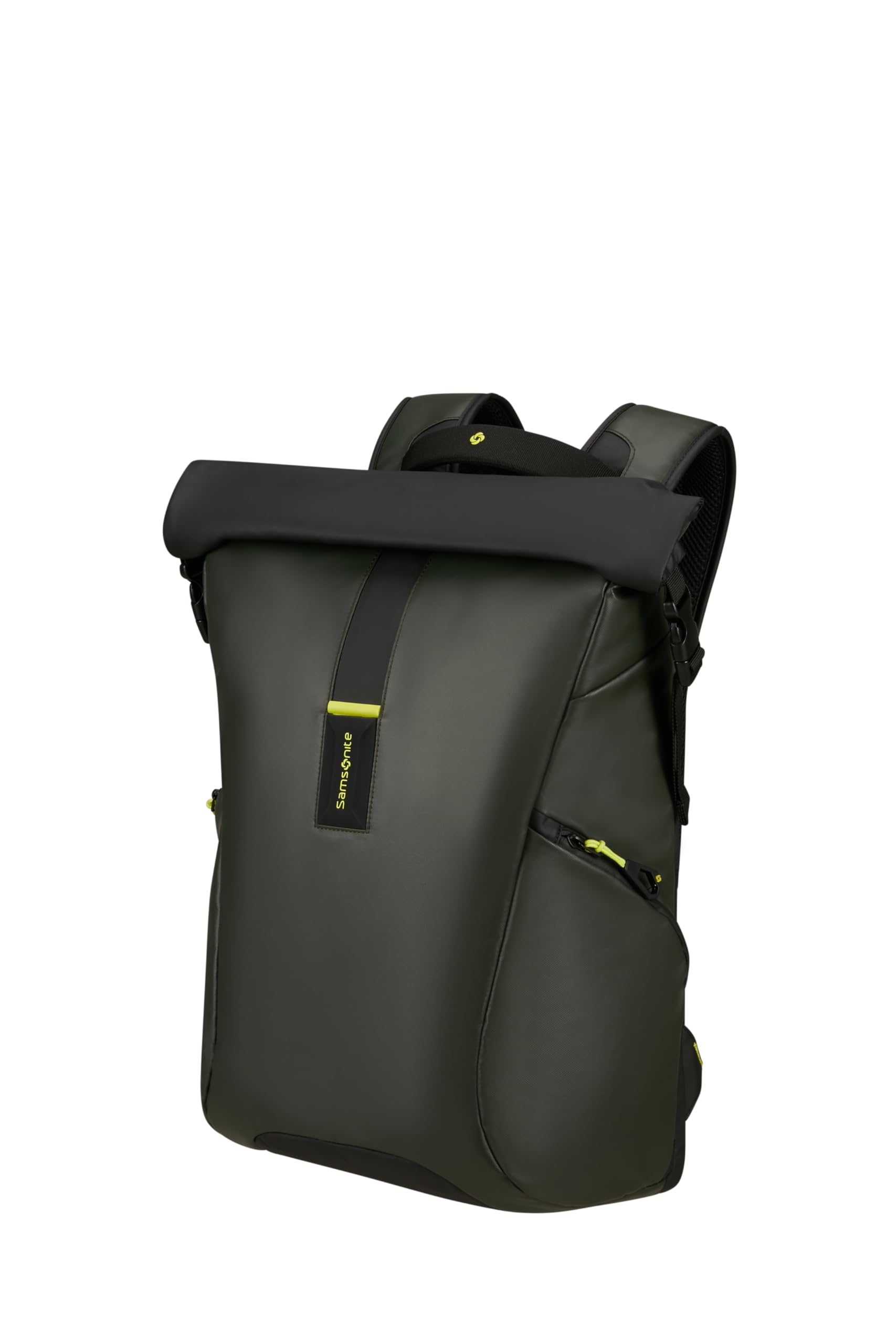 Samsonite Paradiver Light - Erweiterbarer Rolltop Laptop Rucksack 17,3 Zoll, 49 cm, 25/35 L, Dschungelgrün