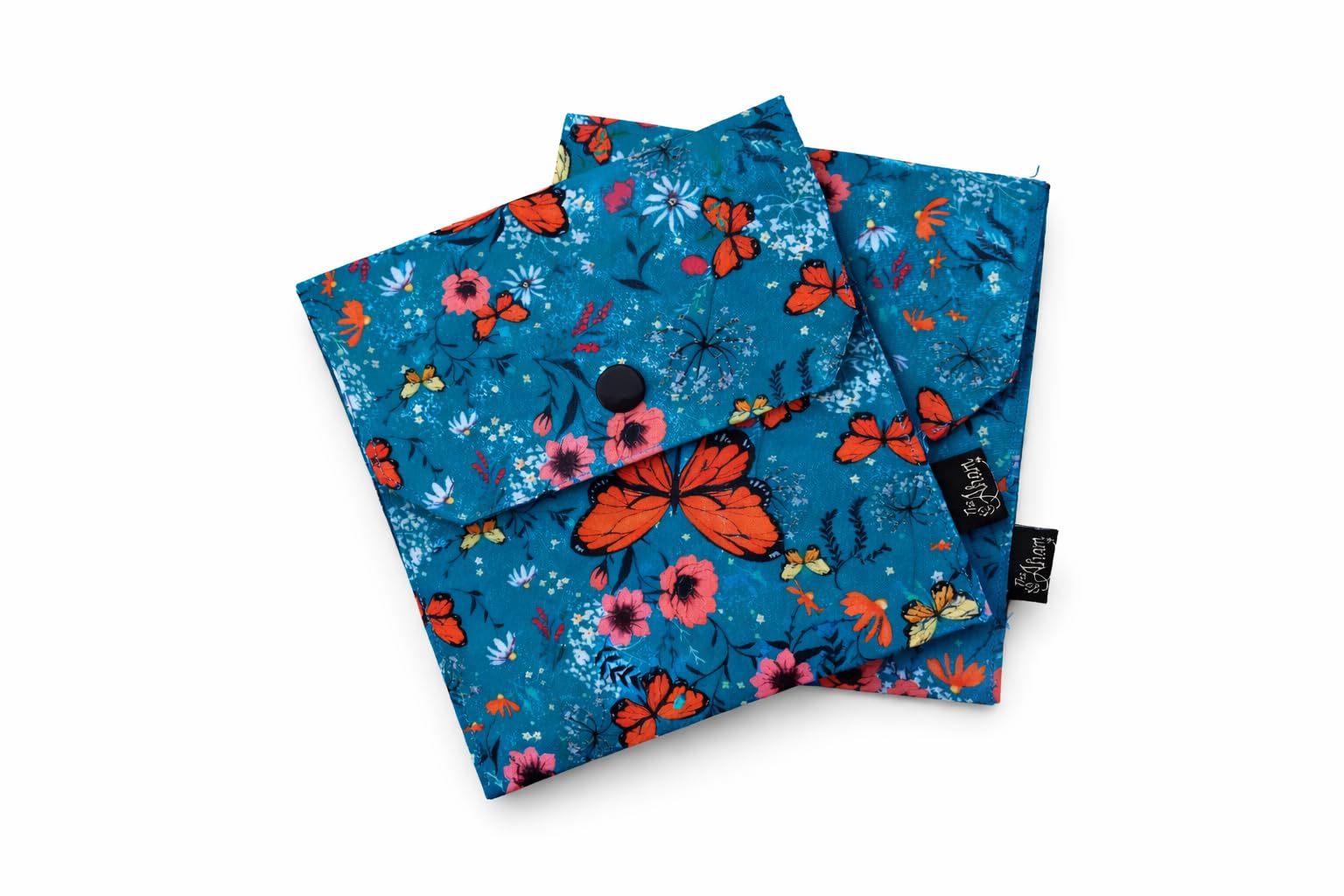 AHAM 2 Pcs Sanitary Napkin Storage Pouch for Women & Girls | Washable Pad Carry Case | Multipurpose Travel Organizer for Earphones, Coins, Jewellery & Mini Cosmetics Pouch-picture-19