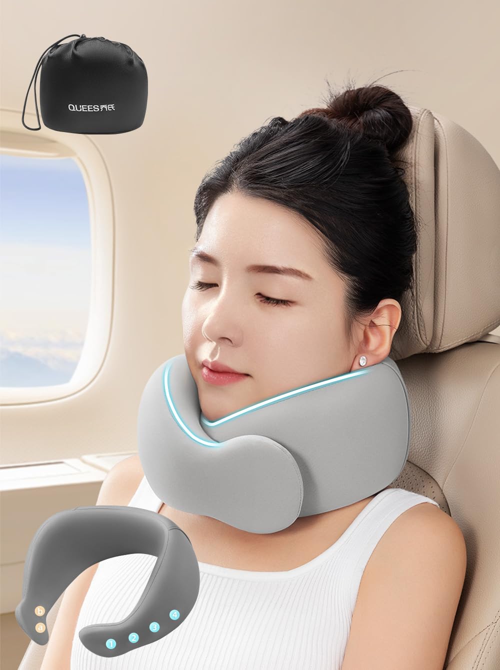 Amazon｜ネックピロー アップグレード コンパクト 快適さに合わせて