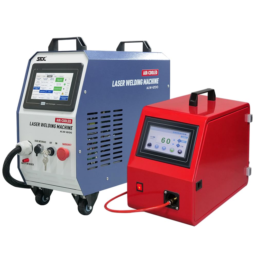 LYXC 1200W Laser Welding Machine 220V Handheld Laser Welder Air-cooled Design Lightweight Integrated Welding Machine With Wire Feeder for carbon steel, aluminum, brass, copper...