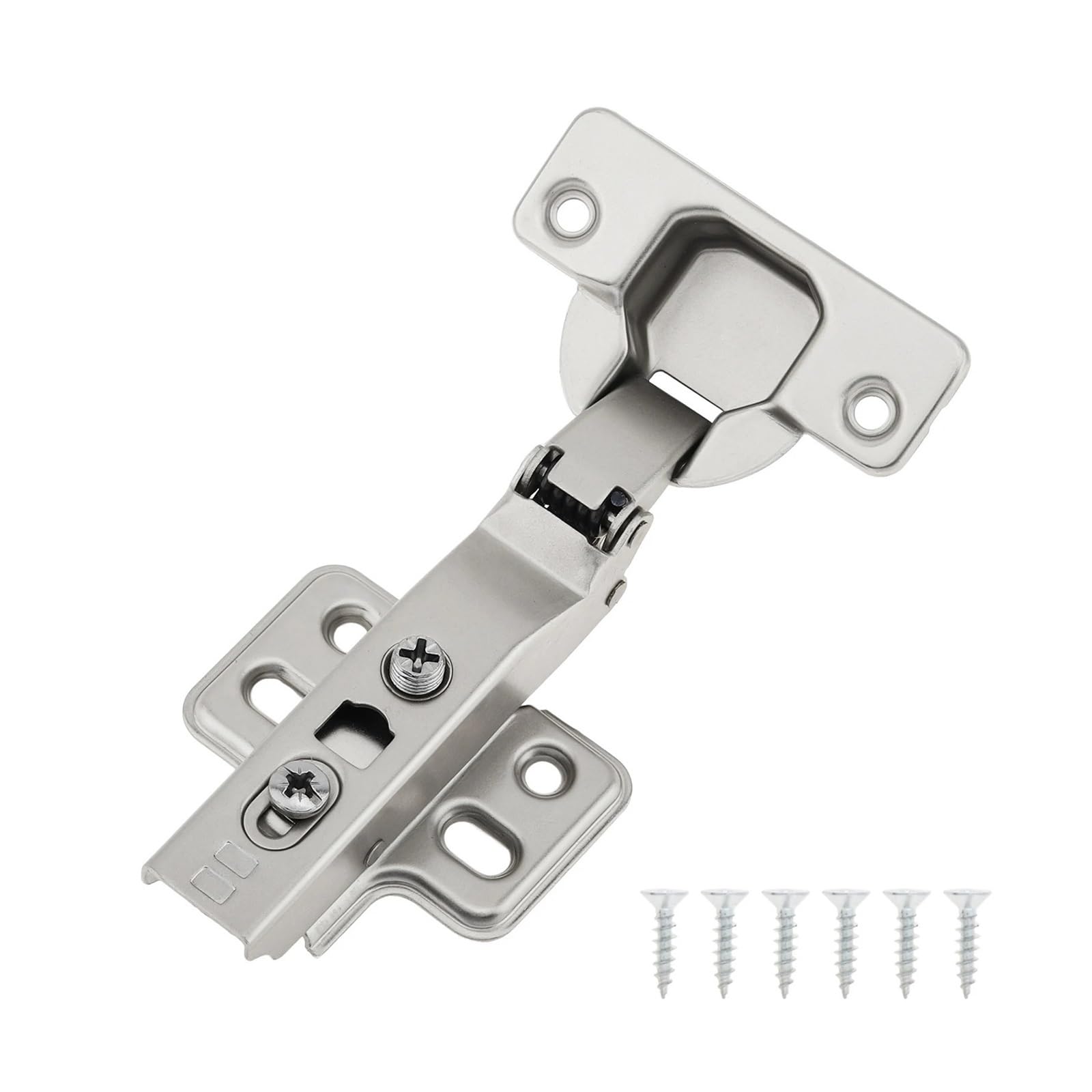 WKFBIFLY Cabinet Hinges Negative 45 Degree Opening Angle Hinge Wardrobe Door Buffer Cupboard Furniture Hardware