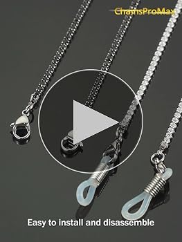 Mens Sunglasses Chain Glasses Holder Strap Cubic Zirconia