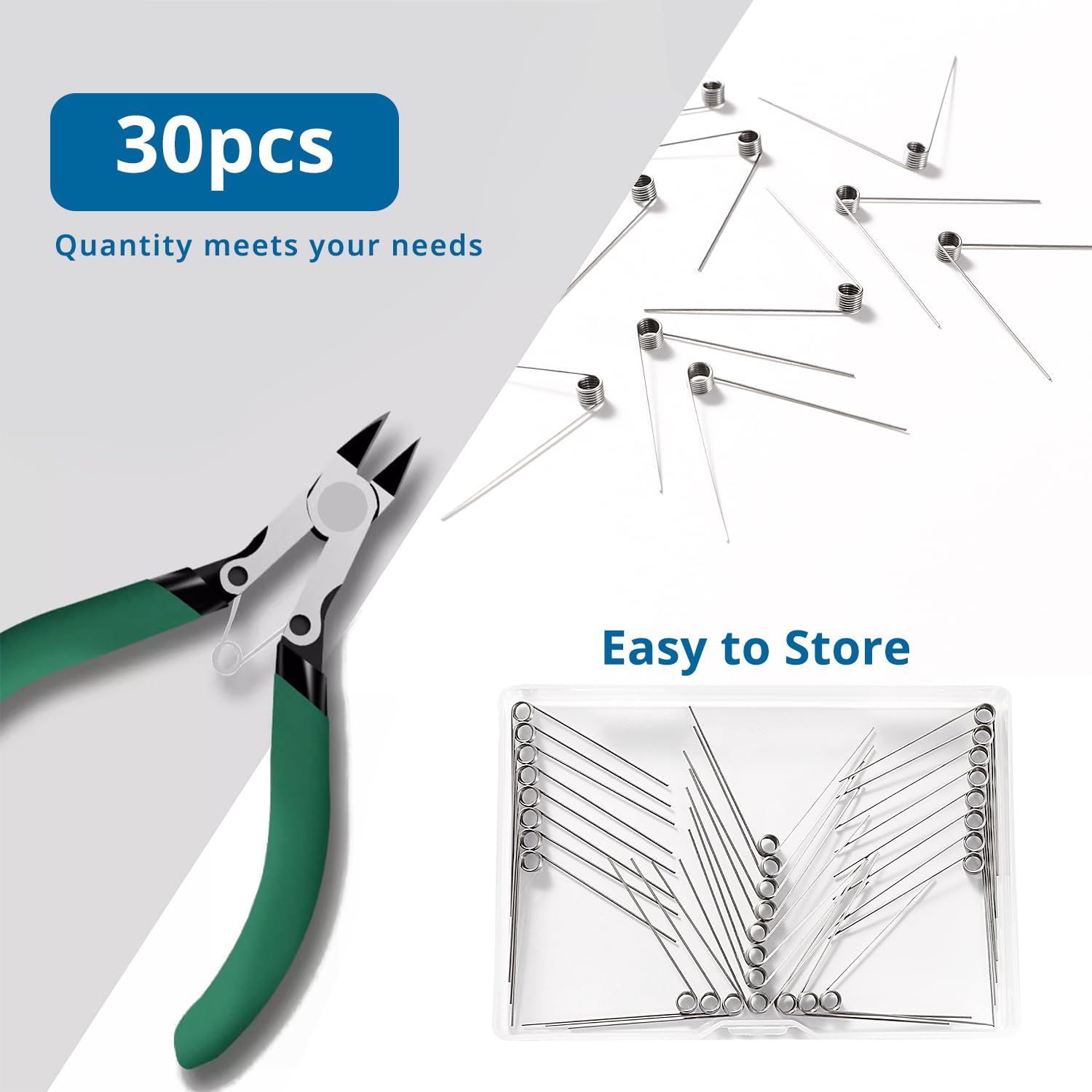 Swpeet 10pcs 45 Grad Edelstahl Torsionsfedern 1mm Drahtdurchmesser 5mm Außendurchmesser, 30mm winzige Torsionsfeder Mechanische kleine Torsionsfeder für Heimreparatur Holzbearbeitung DIY-Projekt Swpeet 10pcs 45 Grad Edelstahl Torsionsfedern 1mm Drahtdurchmesser 5mm Außendurchmesser, 30mm winzige Torsionsfeder Mechanische kleine Torsionsfeder für Heimreparatur Holzbearbeitung DIY-Projekt