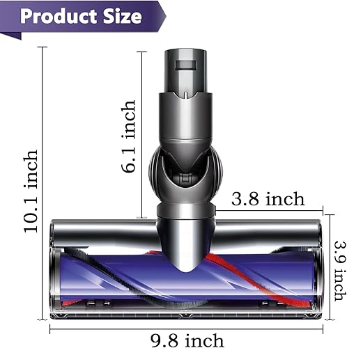 Miniatura 3 de Cubierta de tapa de extremo de barra de cepillo de rodillo para Dyson V7 V8 V10 V11 V15 Motor de accionamiento directo cabeza aspirador lado piezas