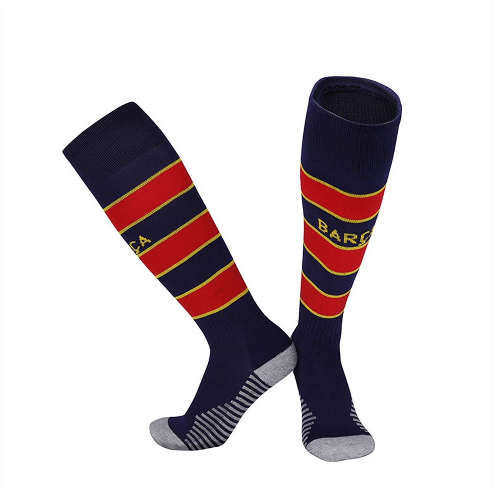 Calcetines de fútbol de tubo largo calcetines de baloncesto resistente al desgaste de la rodilla de nylon calcetines deportivos de la rodilla de sudor absorbente for correr calcetines de ciclismo calc