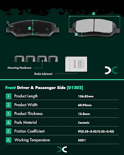 Vista 560 de SCITOO - Juego de pastillas de freno de cerámica