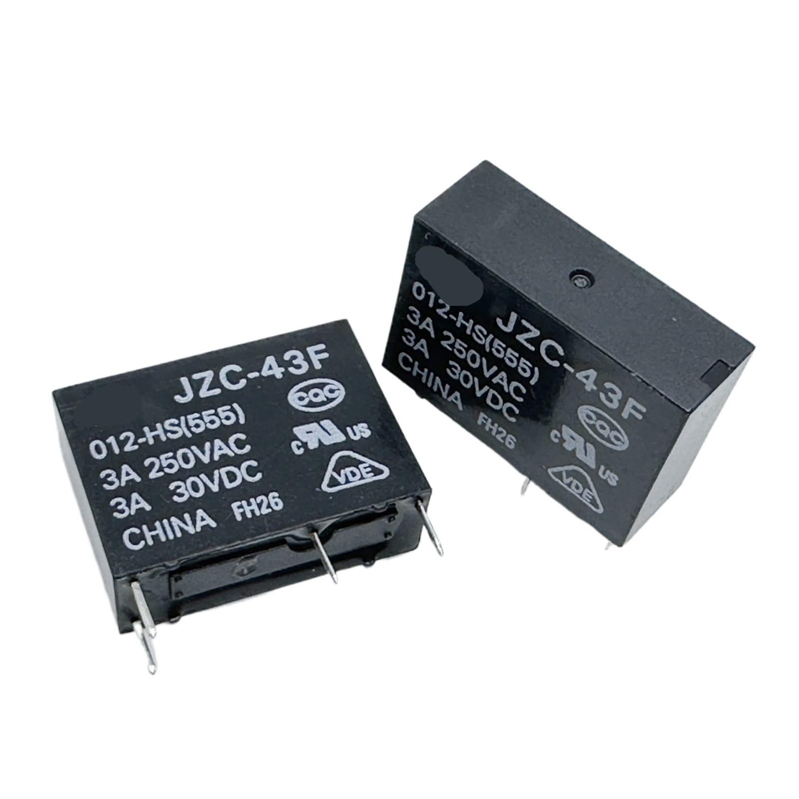 PKNVKZIDK 1pc JZC-43F 012-HS(555) (46F1-12V-3A) Relay 4pins