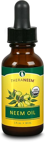 TheraNeem Naturals Aceite de neem | para una piel sana, cabello, uñas y más | Certificado orgánico, 100% puro, sin refinar, aceite de semilla de