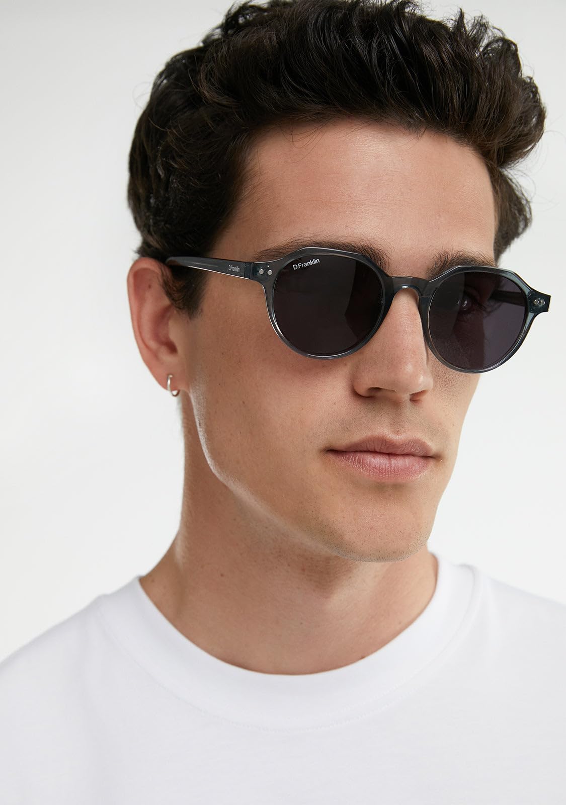 D.Franklin - Lunettes de soleil unisexes avec verres de protection UV - Polarisées - Modèle ultra-light-s-round