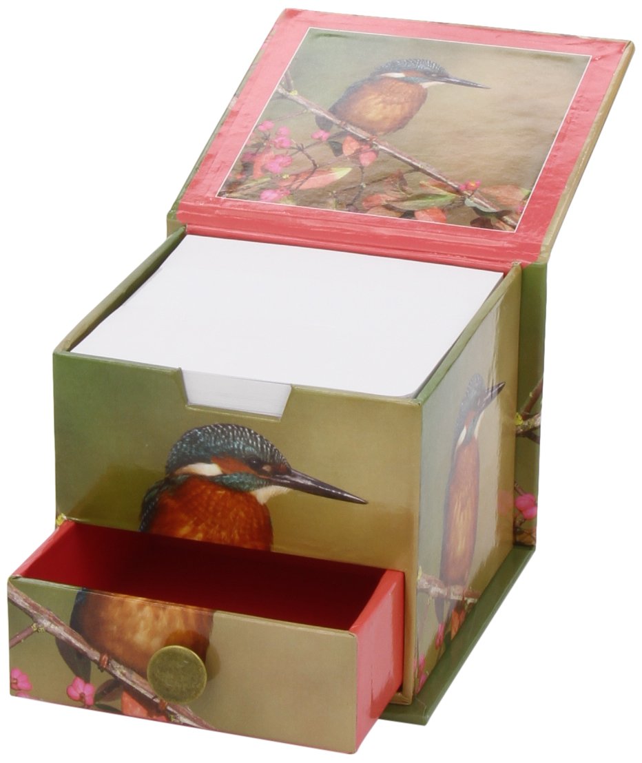 Kingfisher Bird Memo Cube Notepad with Drawer 9781784244620 Amazon