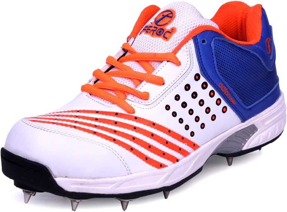 FEROC ADF Orange Cricket Spikes Shoes