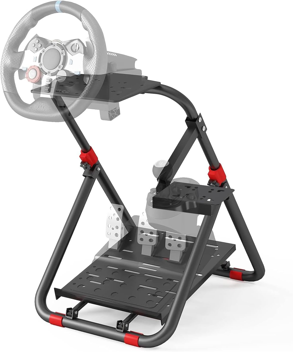 Steering Wheel Stand, Adjustable Racing Wheel Stand for Logitech G29 G920 G923, for Thrustmaster T248 T300RS TX, Wheel Stand for PS5 PS4 Xbox Series X/S PC