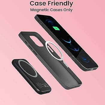 5000mAh Magnetic Wireless Power Bank with Kickstand, 18W USB-C PD