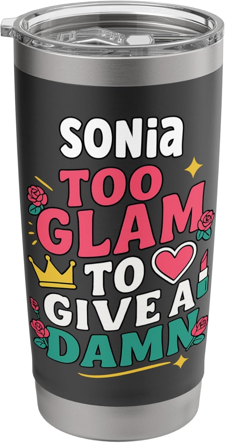 SONIA Personalized Women’s Gift Custom SONIA Stainless Steel Insulated Tumbler