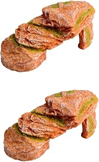 Mipcase 2 Peças Artesanato Em Resina Tartaruga Terraço Plataforma De Tartaruga Plataforma De Frade Tartaruga Plataforma De Tartaruga Plataforma De Réptil Tartaruga Plataforma De Réptil