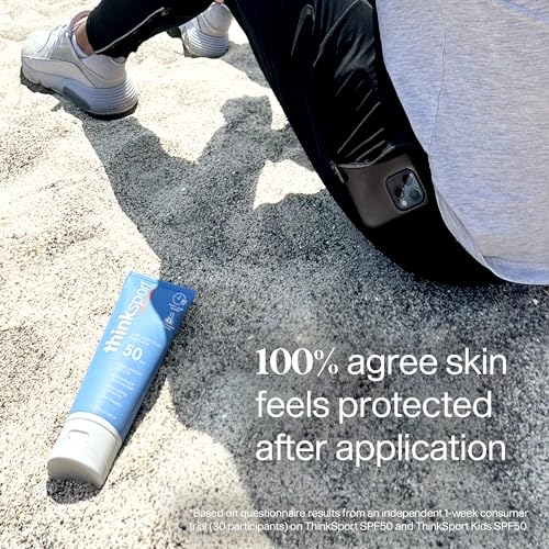 Think 890397002806 Sport Spf 50+ Mineral Sunscreen, 3 Oz, Safe, Natural Sunblock For Sports & Active Use, Water Resistant Reef Safe Sunscreen thumb #2
