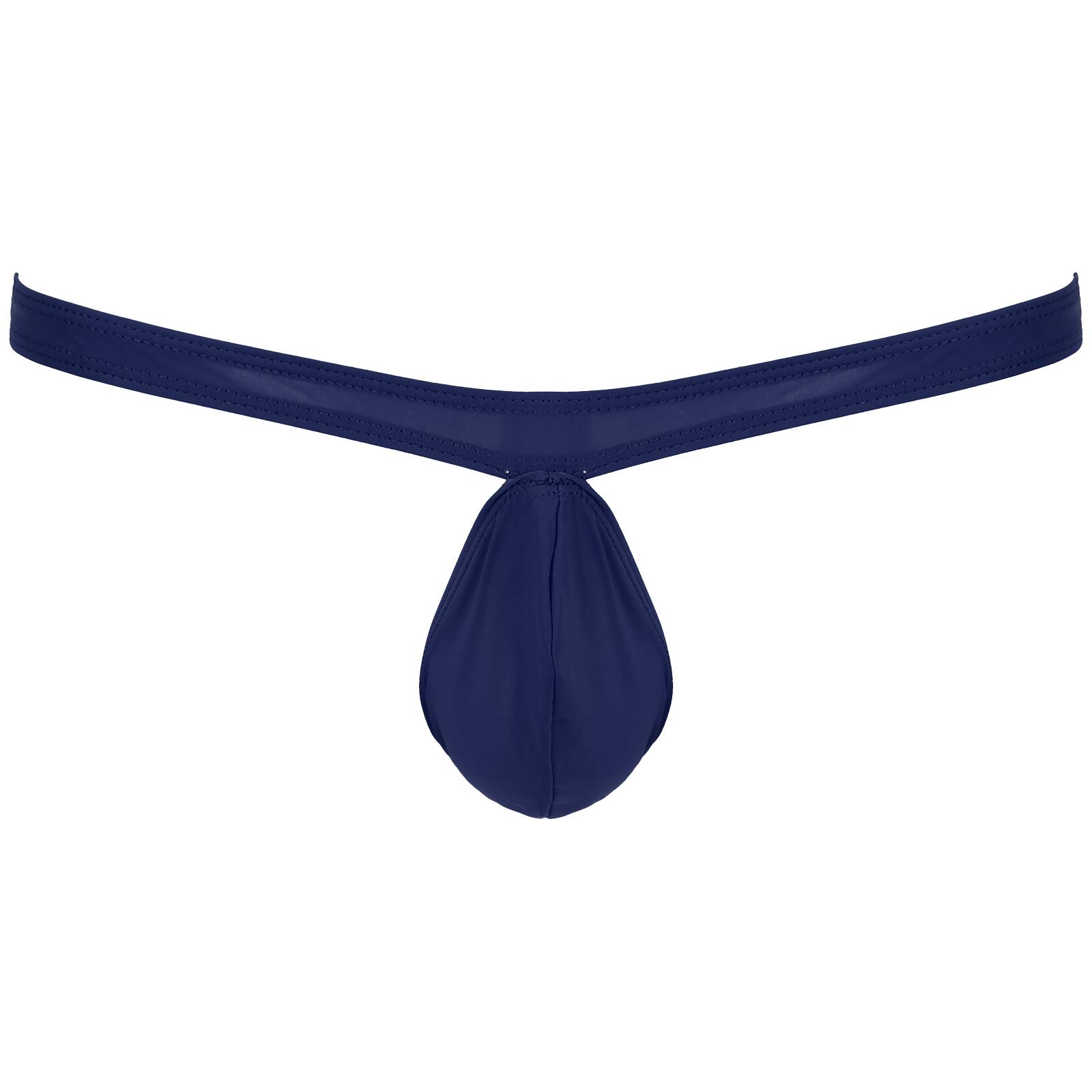 POGINOMen Sissy Bulge Pouch Panties Low Rise Micro Bikini Thong G-String Jockstrap Underwear Swimsuit