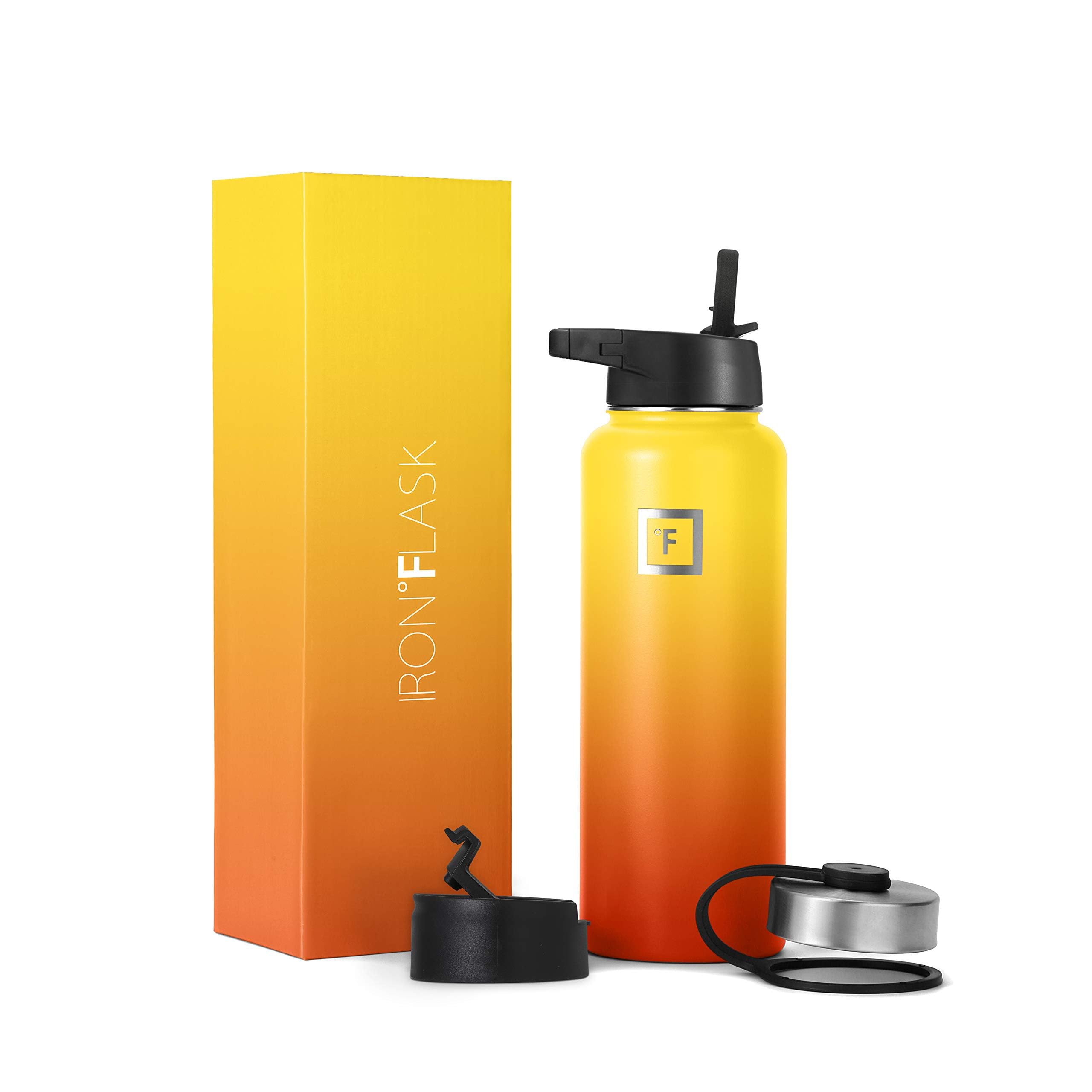 Gourde Isotherme avec Paille - 650/950/1200/1800 ml - Inox Étanche Bouteille d'eau Isotherme à Double Paroi Sans BPA - Sport Gym Voyage Enfant