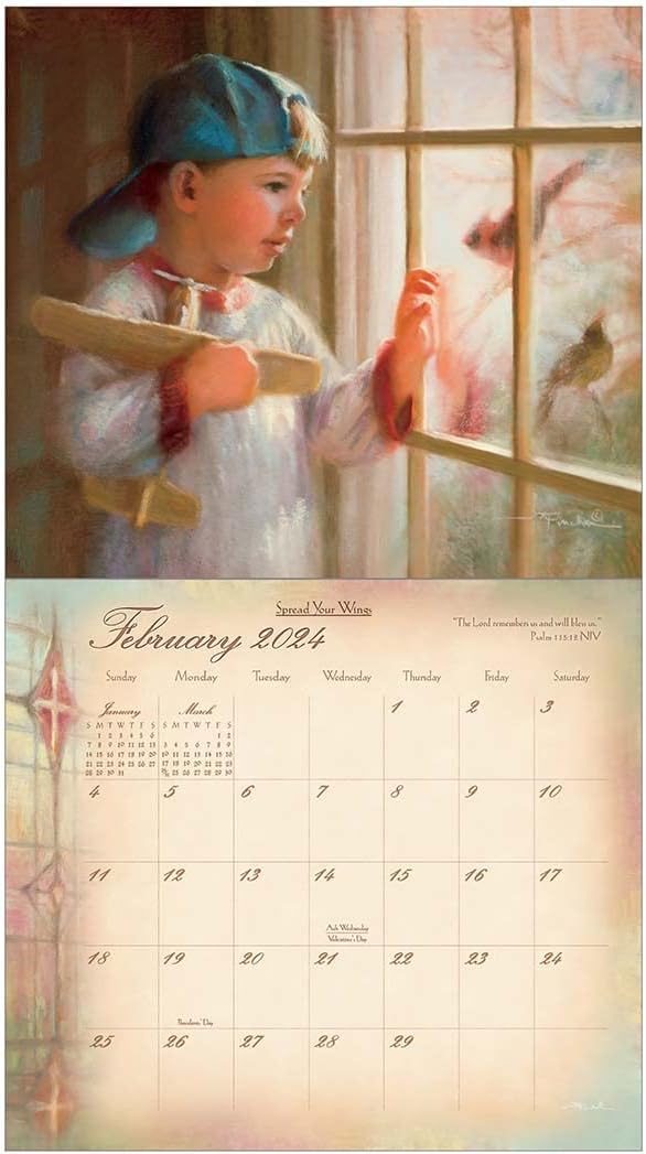 Legacy Mama Says Cream 13 x 12 Paper 2024 Hanging Wall Calendar