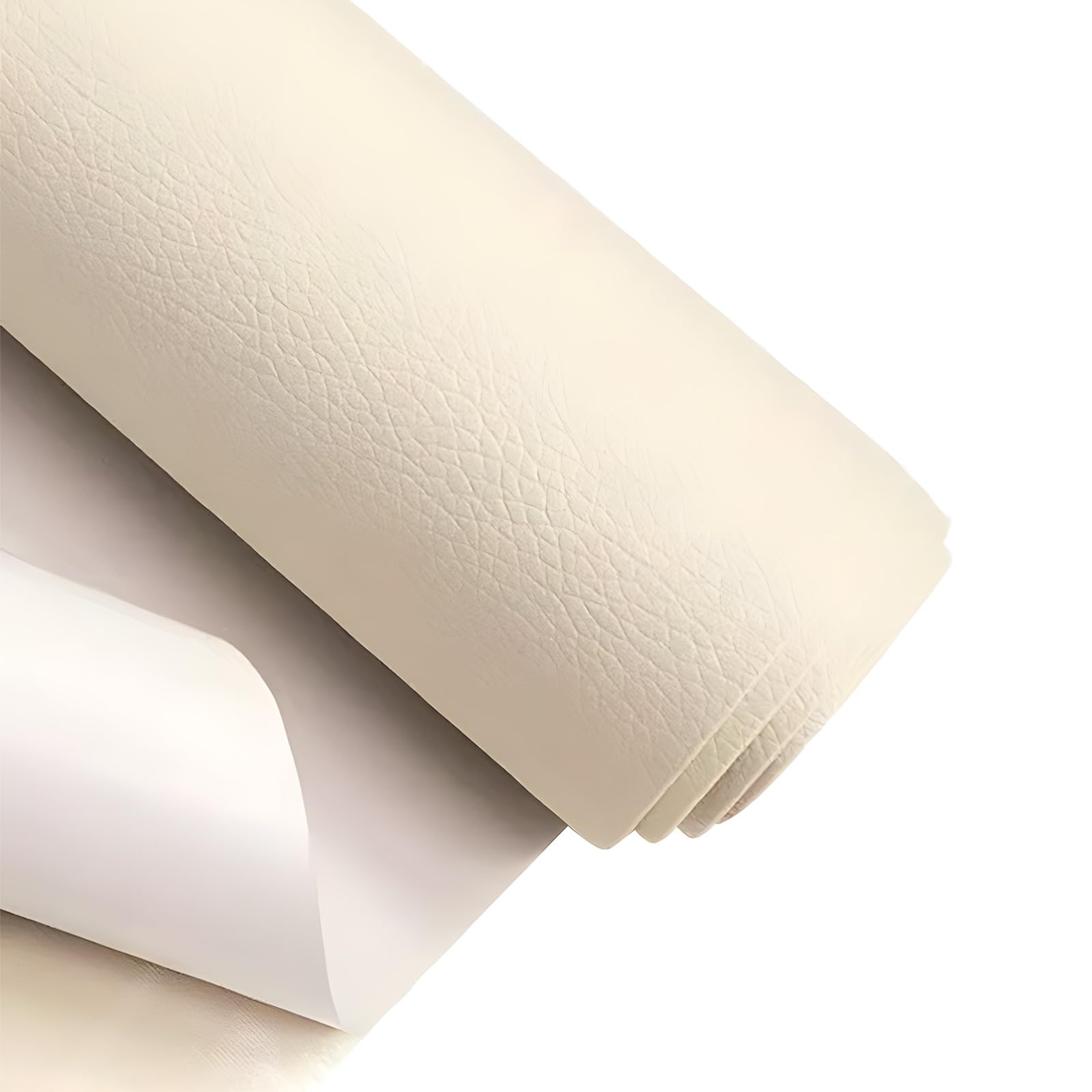 Leather Repair Patch, Self Adhesive Leather Repair, Large Leather Repair Tape for Sofa, Car Seats, Furniture, Cabinets, Chairs, Handbags (Beige, 157"