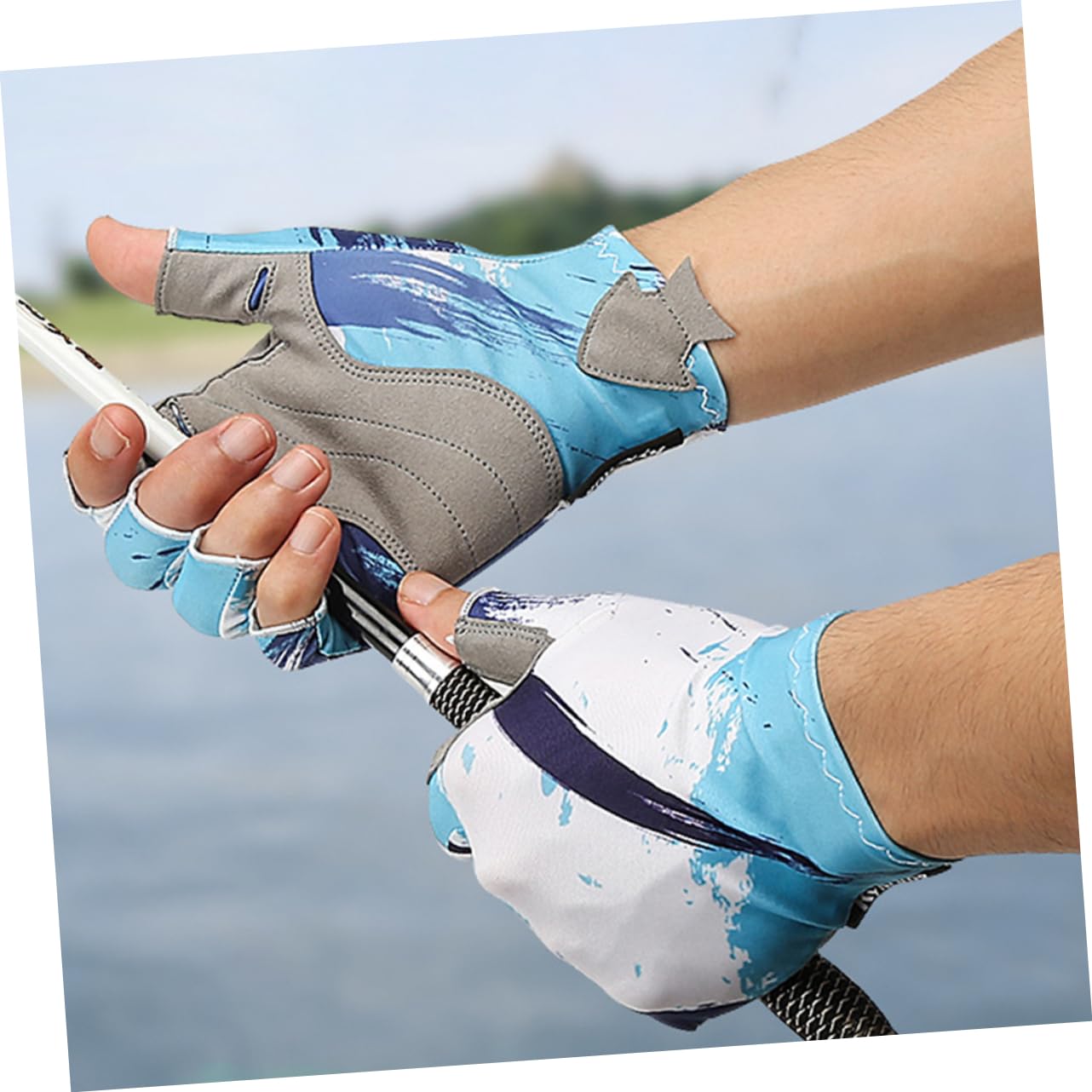 CORHAD Convenient Fingerless Riding Gloves for Adults Breathable Slip Cycling Gloves for Fitness Outdoor Activities and Sports Ergonomic Design for Comfort and Shockproof