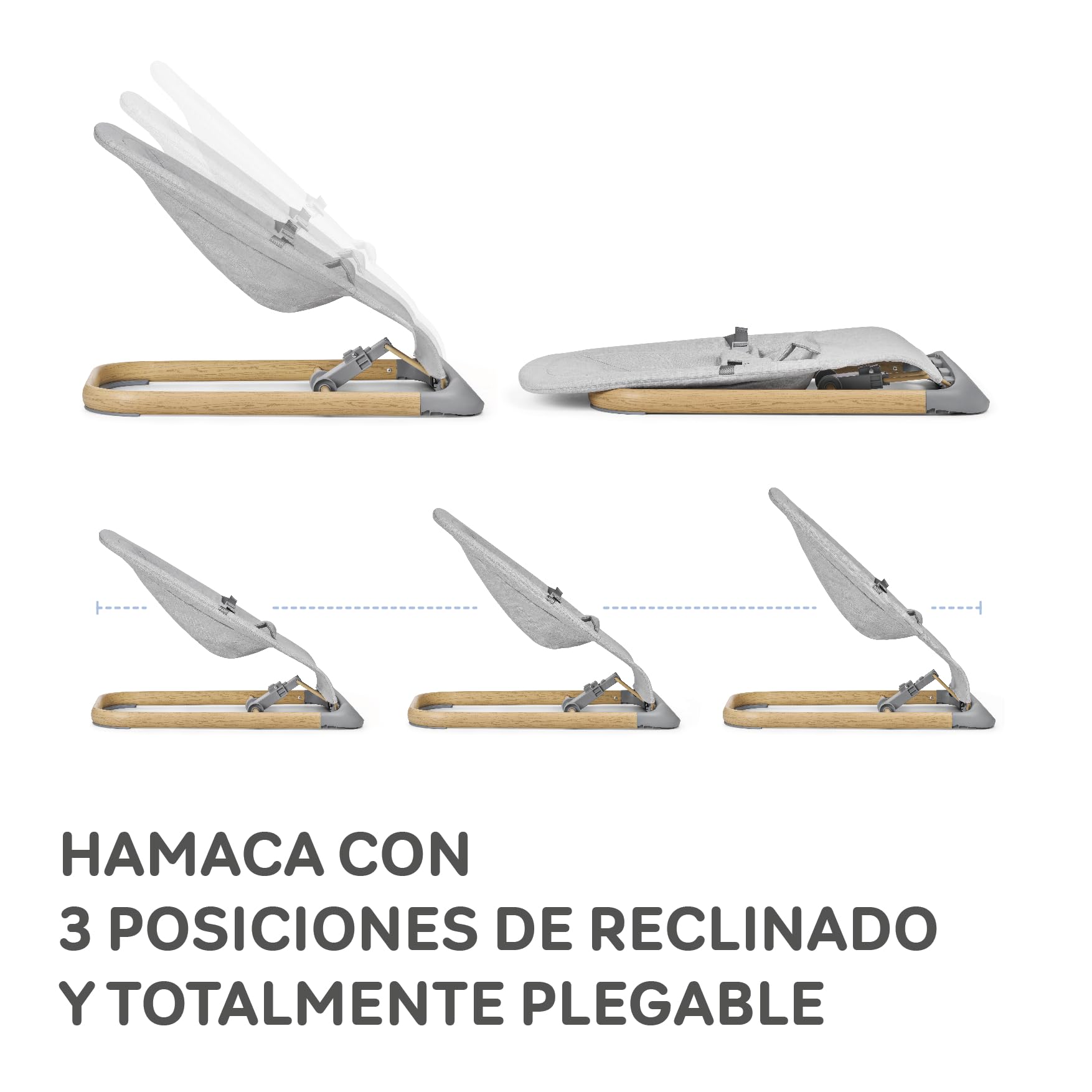 MS BabyWorld – Swing – Hamaca Ergonómica para Recién Nacidos | Desde Nacimiento hasta 9 kg | Vaivén Natural | Plegable y Portátil 2 en 1