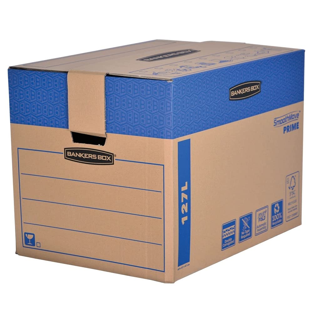 Boekendozen - 20 stuks - 37 Liter - KlikKlak Verhuisdoos - Zelfsluitend - Dubbel golf karton - Extra Sterk