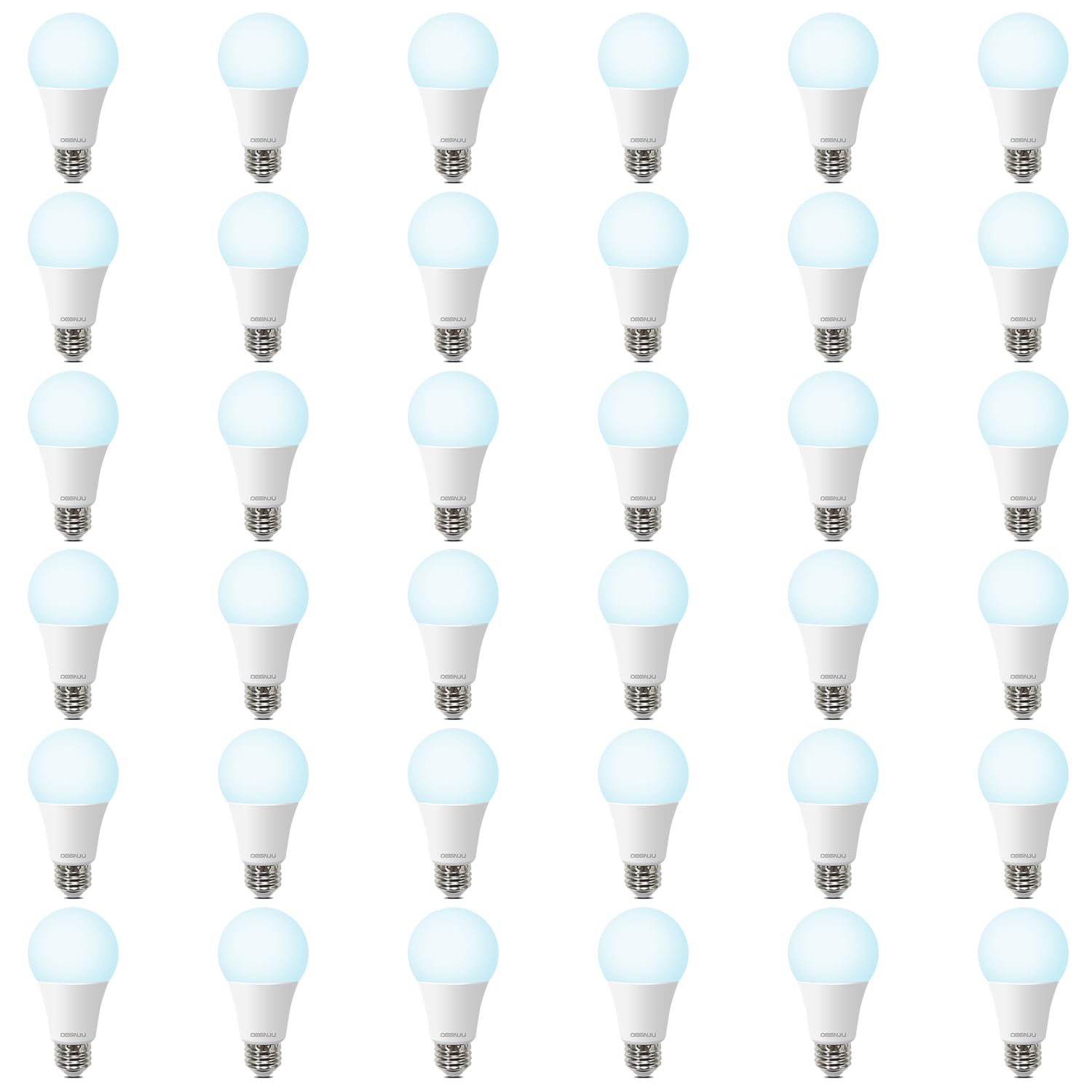 DEGNJU 36 Pack A19 LED Bulbs 100W Equivalent, 13W Daylight 5000K LED Light Bulbs, E26 Medium Base, Non-Dimmable, 1500 Lumens, Ideal for Bedroom Living Room