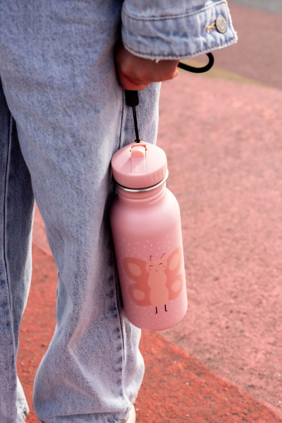 Trixie - Gourde pour Enfants en Acier Inoxydable 500ml - Mrs. Butterfly (Papillon)
