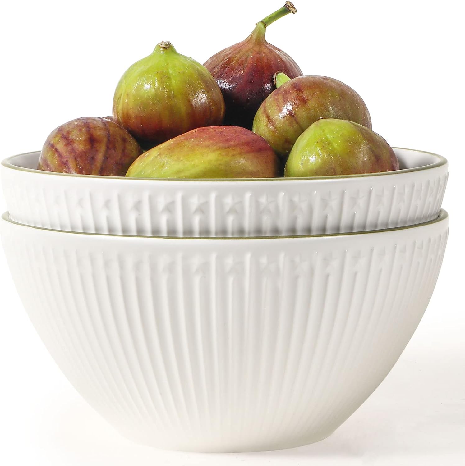 Wareland Salad Bowls 65 oz, 8 Inch Serving Bowls, Large