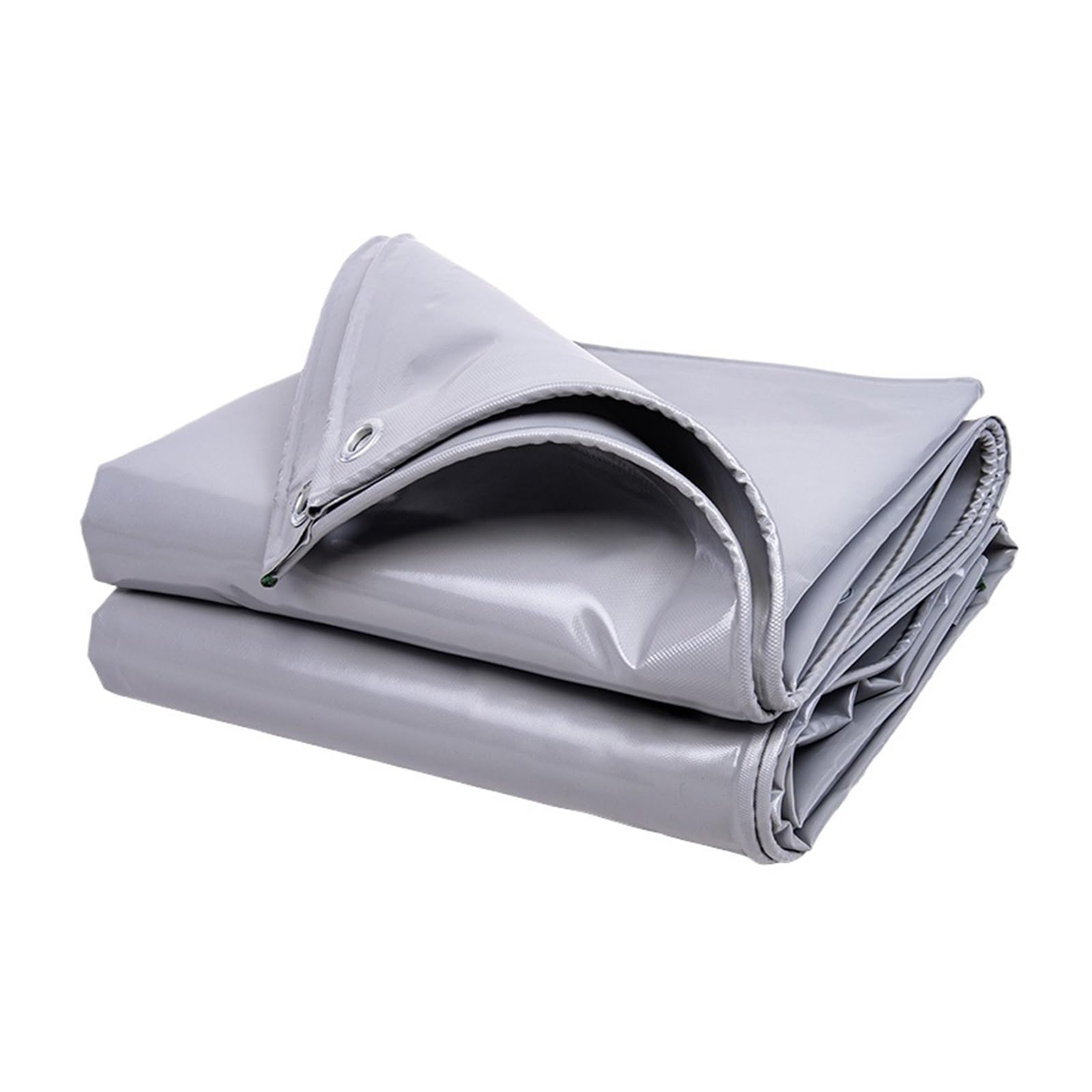 Chenghw 500Gsm Grey 500Gsm Pvc Tarpaulin Waterproof Heavy Customizable Tarp Cover Canopy Awning Rainproof Planting Courtyard Gazebo Balcony Pavilion(,4X5m)