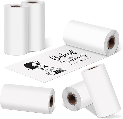 Mini papel adhesivo para impresora térmica de 2.244 in x 1.181 in para M02 T02 PeriPage A6 portátil Bluetooth Pocket Mobile Printer y otras