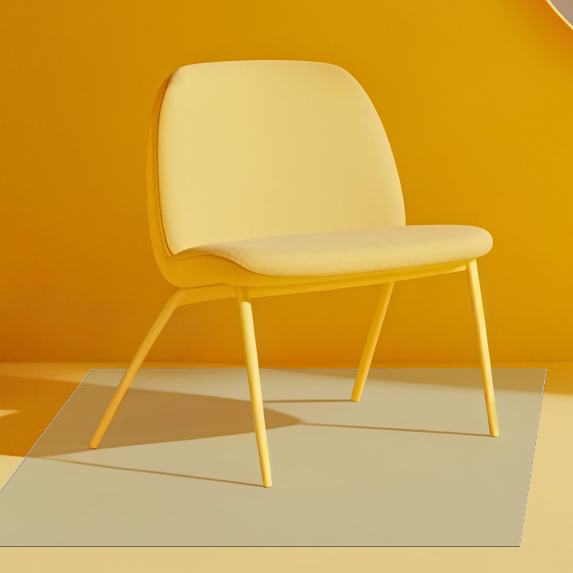 Tappetino per Sedia 85 x 230 cm Tappeto Protettivo Sottosedia 100% PVC in Varie Misure Tappeto Protettivo per Pavimenti Facile da Pulire per Pavimenti per Ufficio a Casa, Colore trasparente