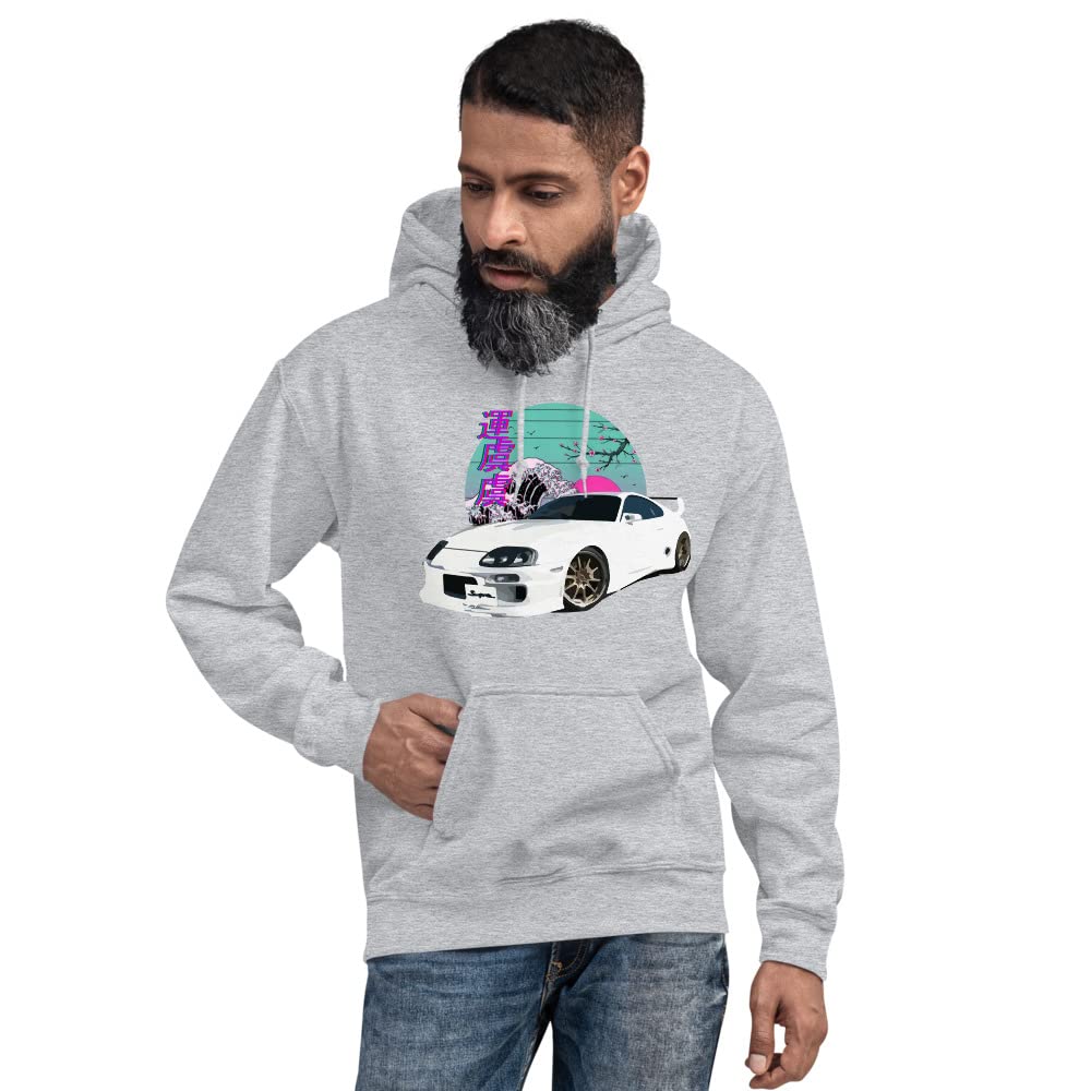 90s JDM Tuning Supra Vaporwave japoński estetyczny dryf wyścigi graficzna bluza z kapturem pulower bluza