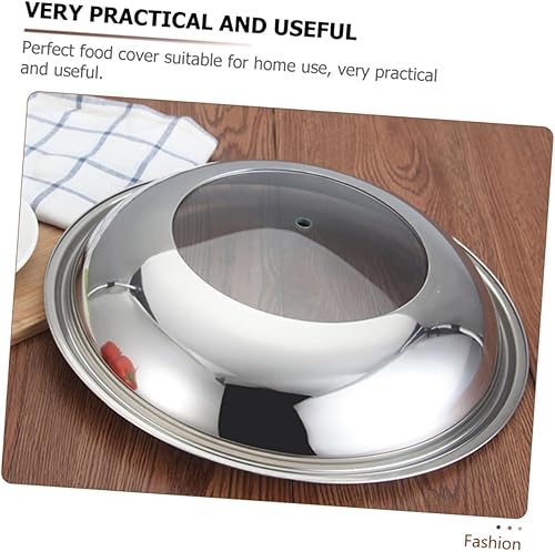 Miniatura 4 de Tapa de olla de acero inoxidable, tapas de alimentos, tapa de olla universal, cubierta de mantenimiento fresco, tapa de utensilios de cocina de